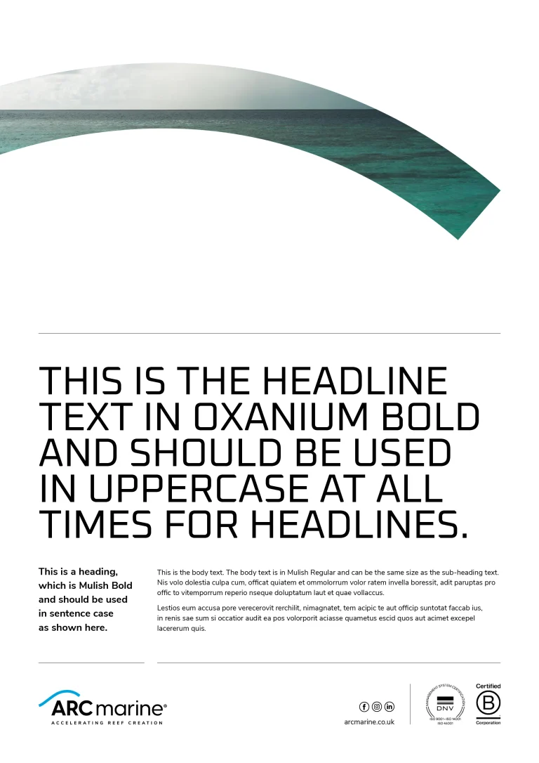 ARC Marine A4 Advert Concept 1