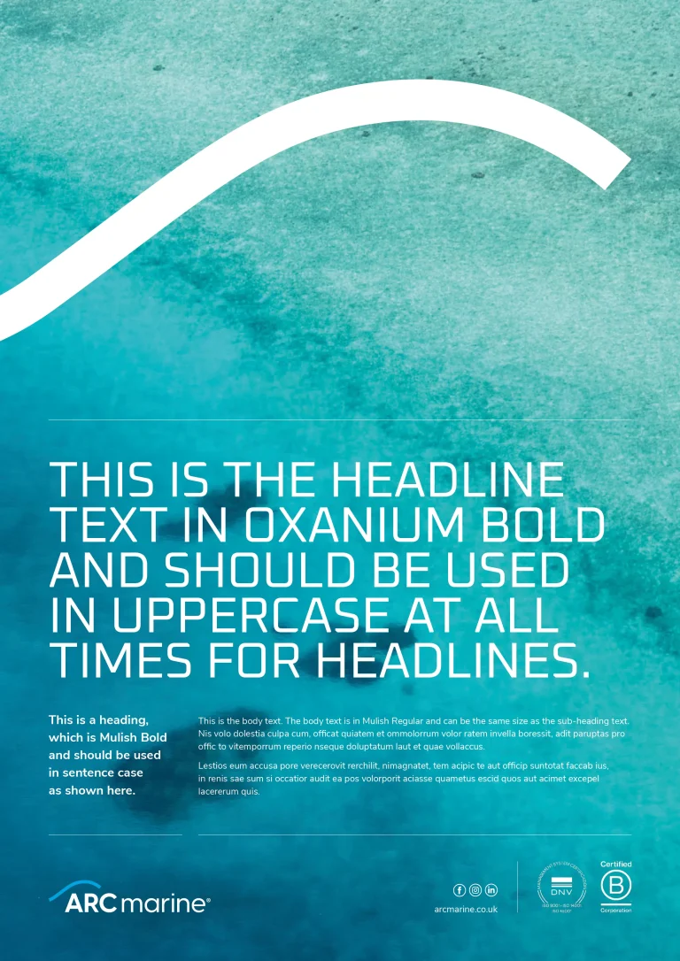 ARC Marine A4 Advert Concept 2