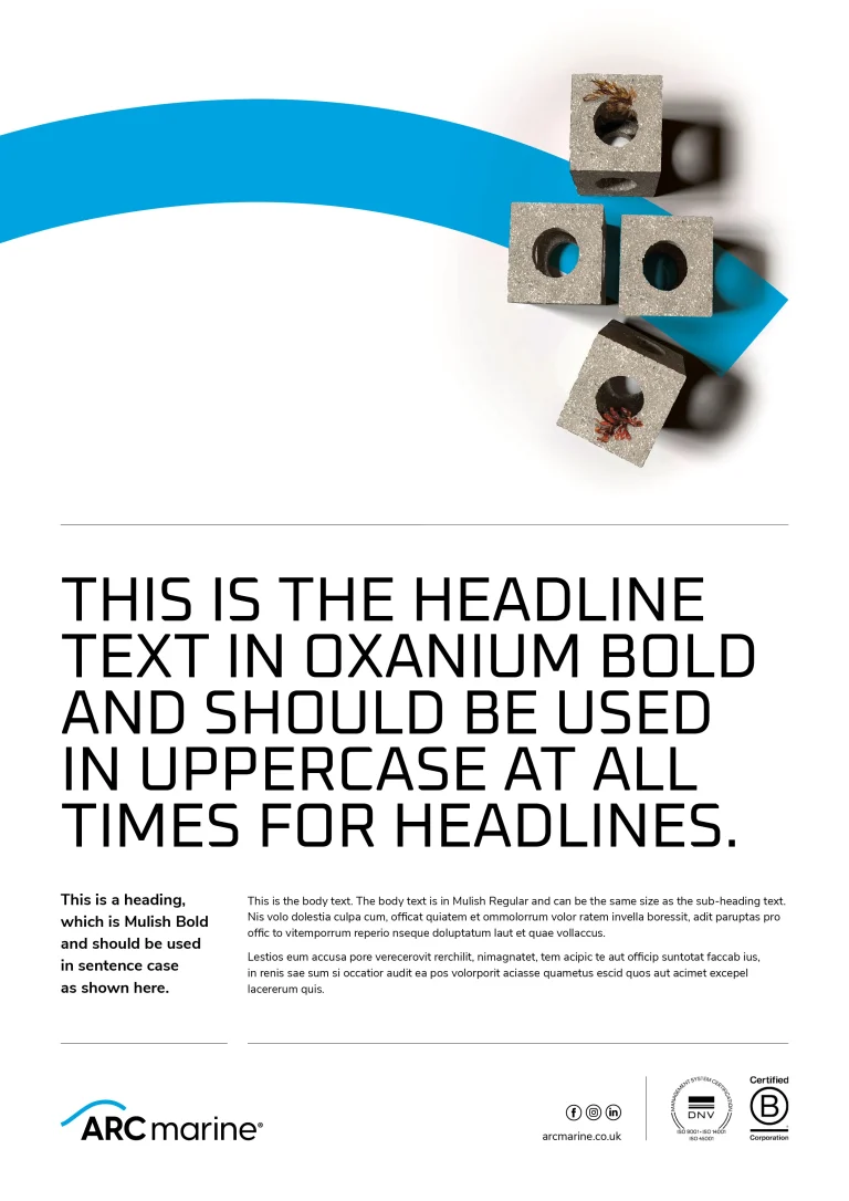 ARC Marine A4 Advert Concept 3