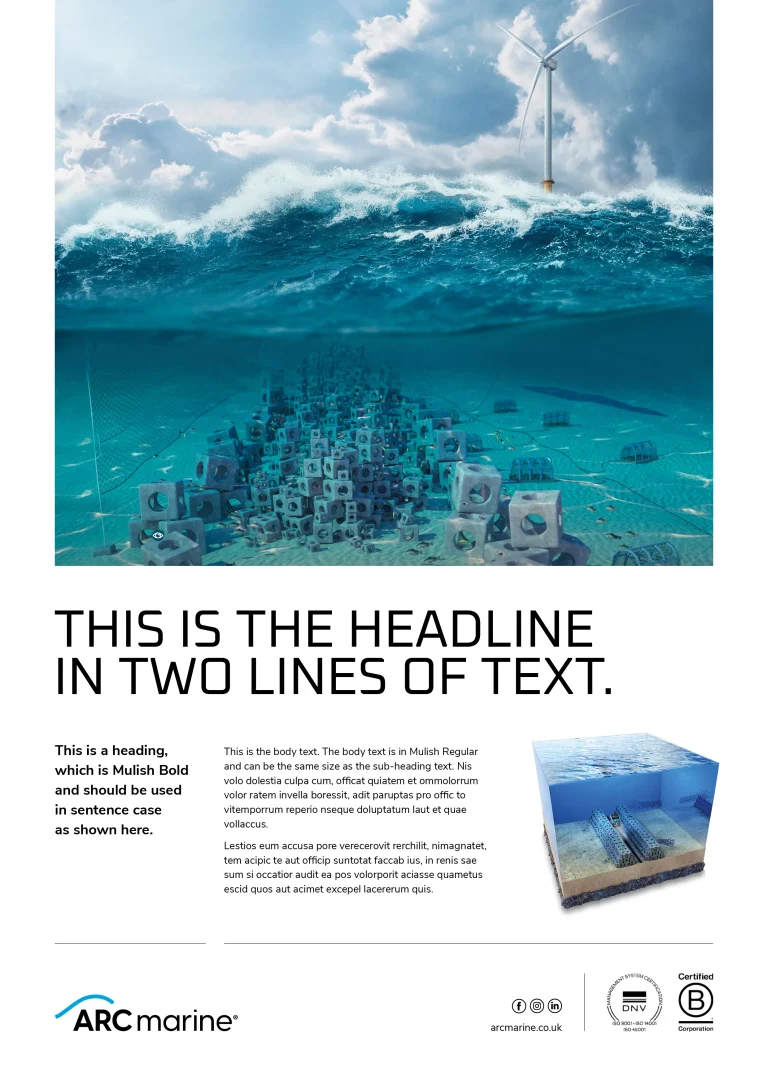 ARC Marine A4 Advert Concept 4