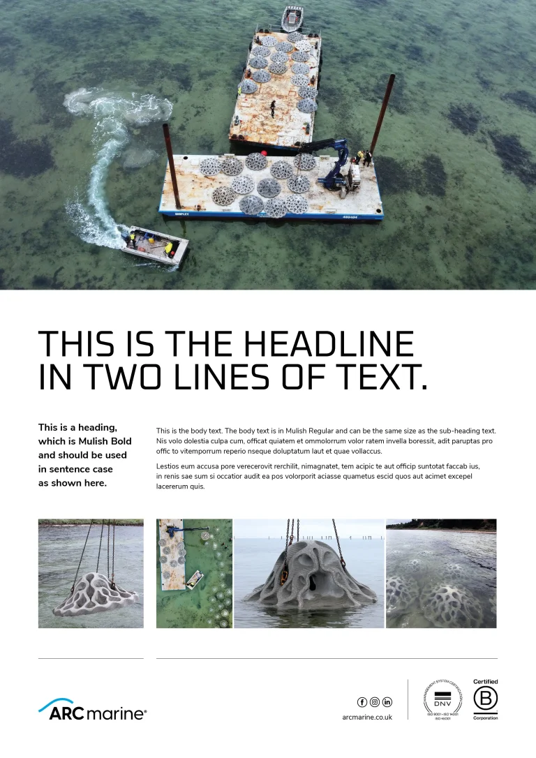 ARC Marine A4 Advert Concept 5