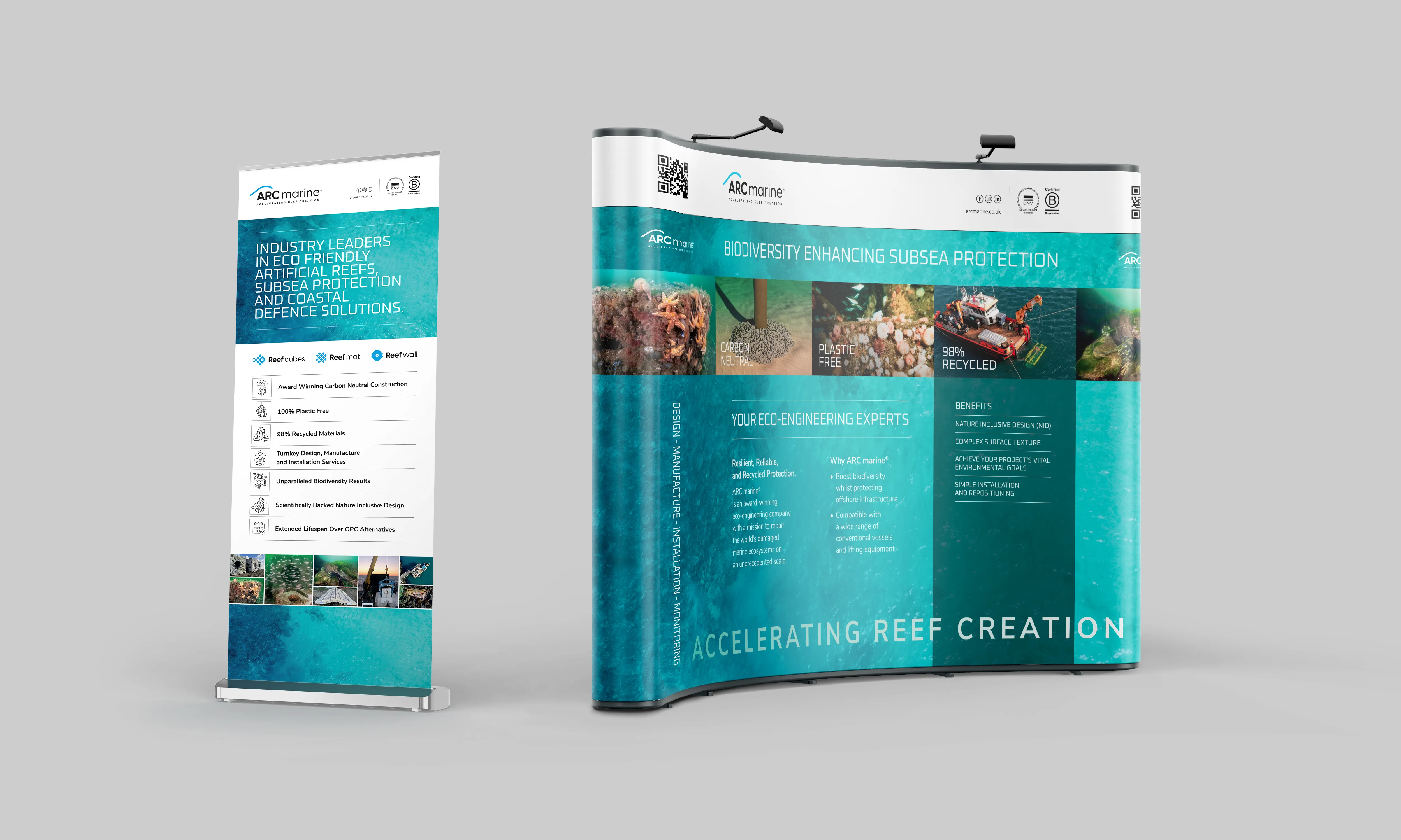 Arc Marine Roller Banner and Exhibition Stand