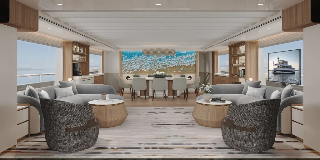 Kingship 88 - Saloon Interior Dining