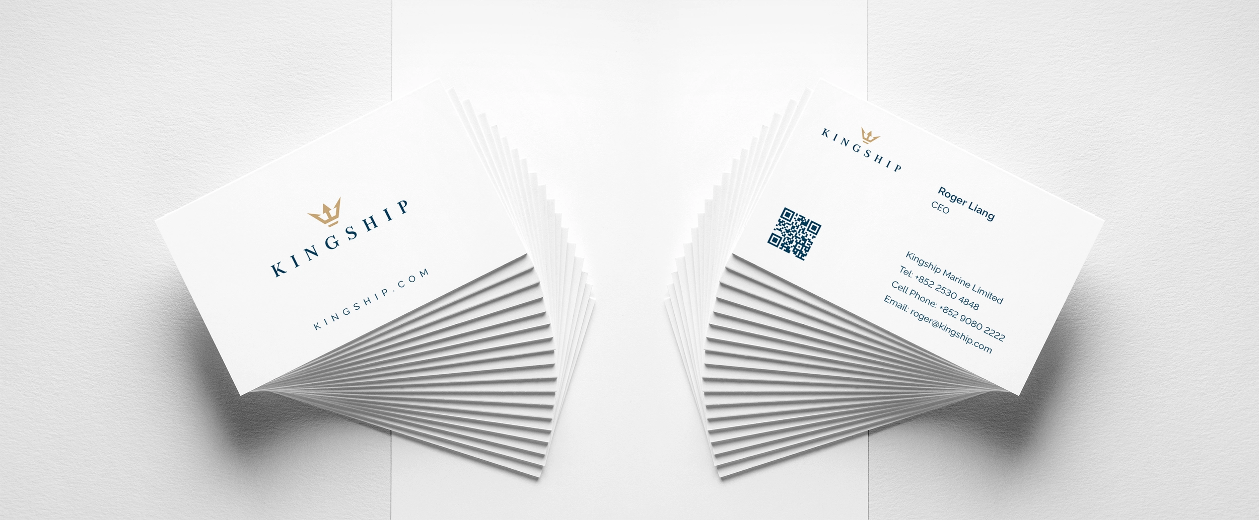 Kingship - Business Card printed on triplex uncoated board 810gsm