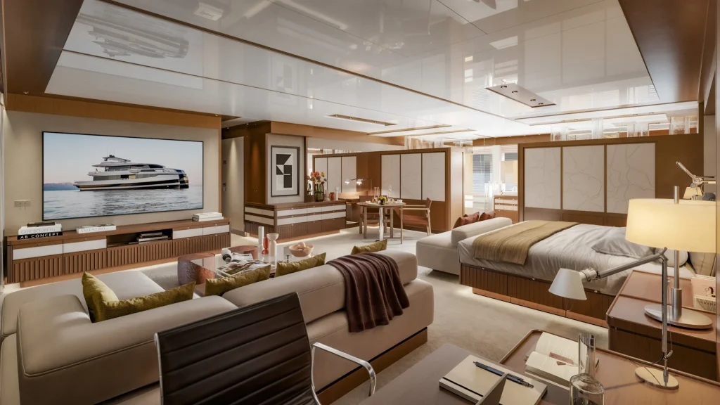 Kingship KingCat 90 - Owners Stateroom Interior View