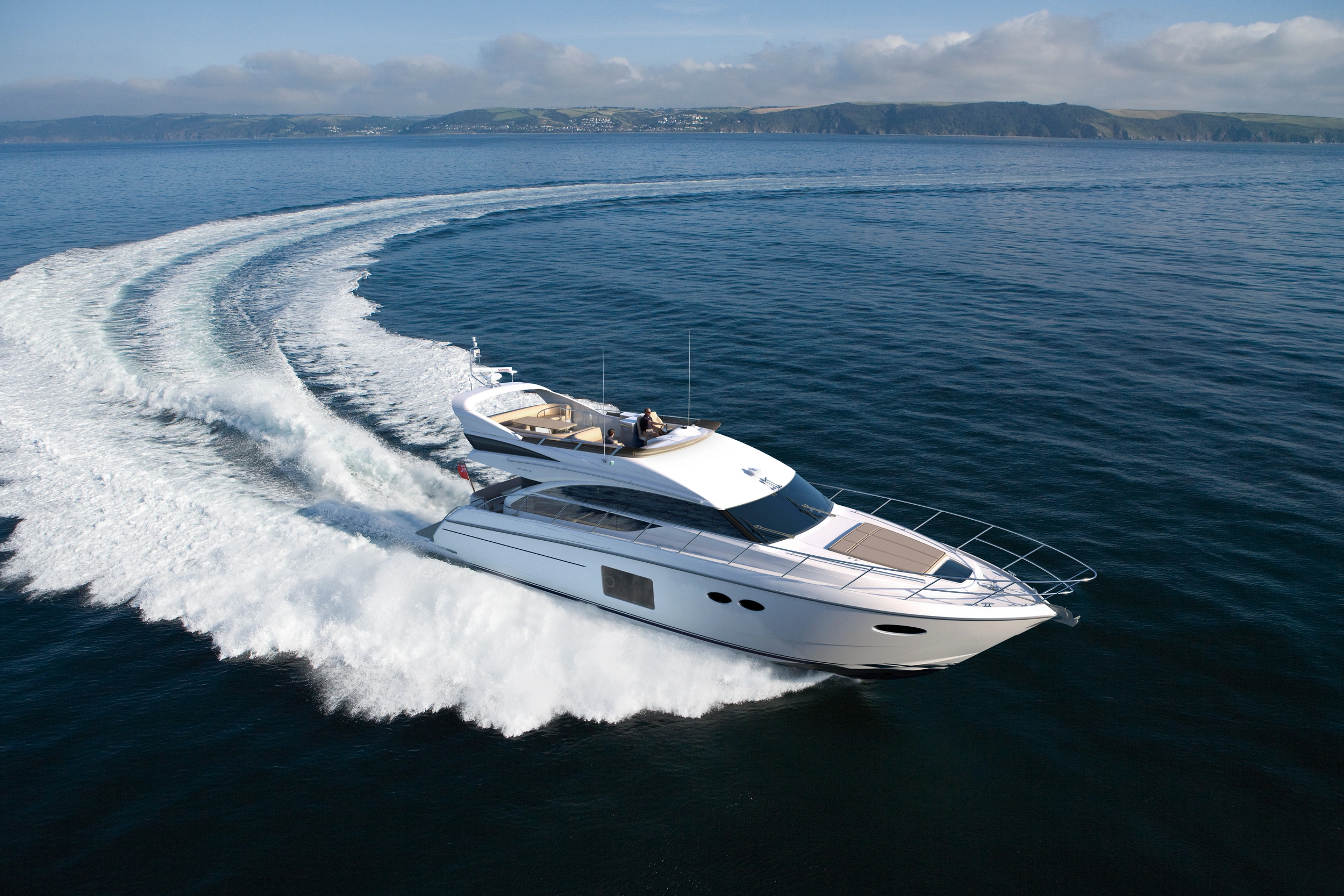 Princess Yachts 56 Exterior View 2 CGI image