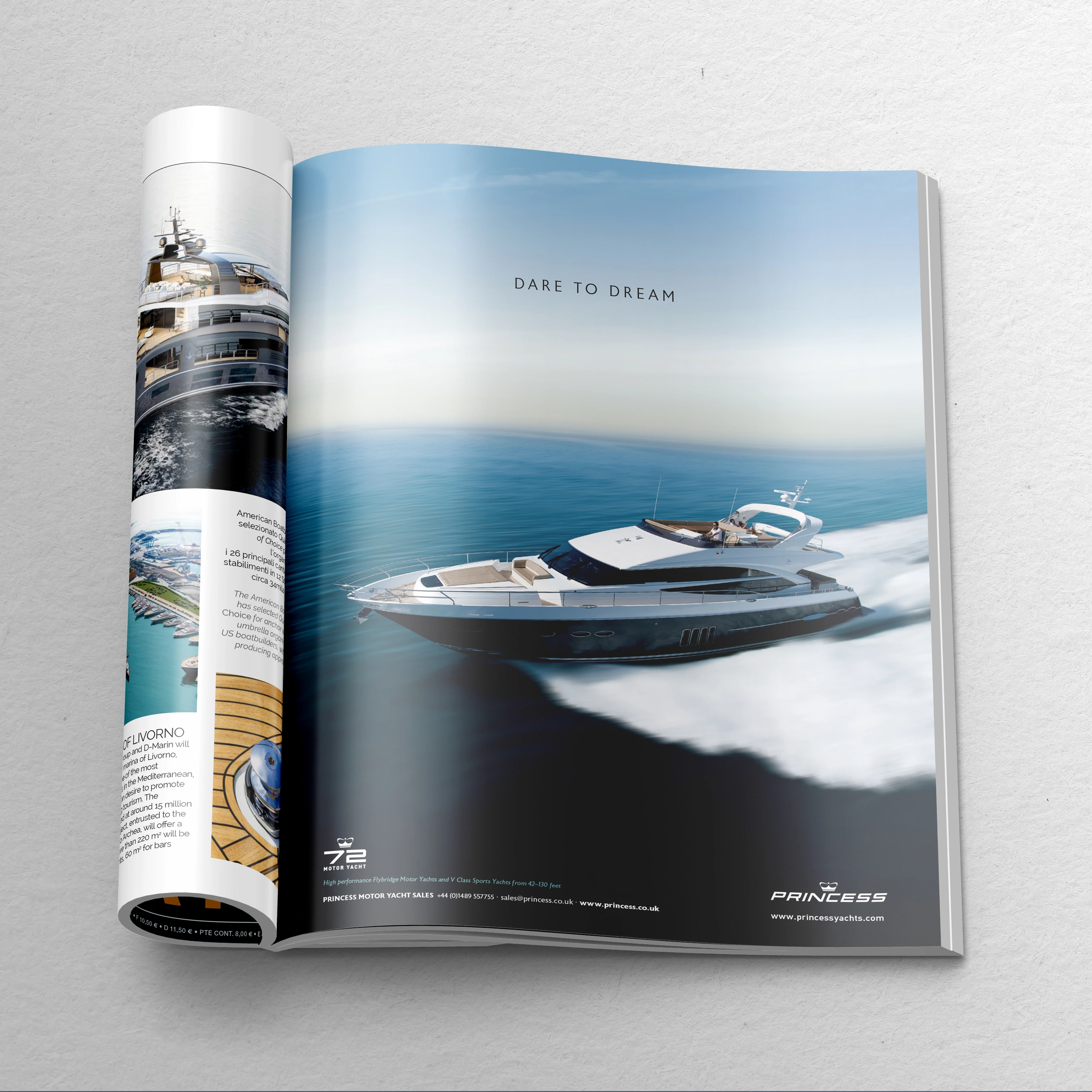 Princess Yachts International Single Page Spread - Lifestyle 10