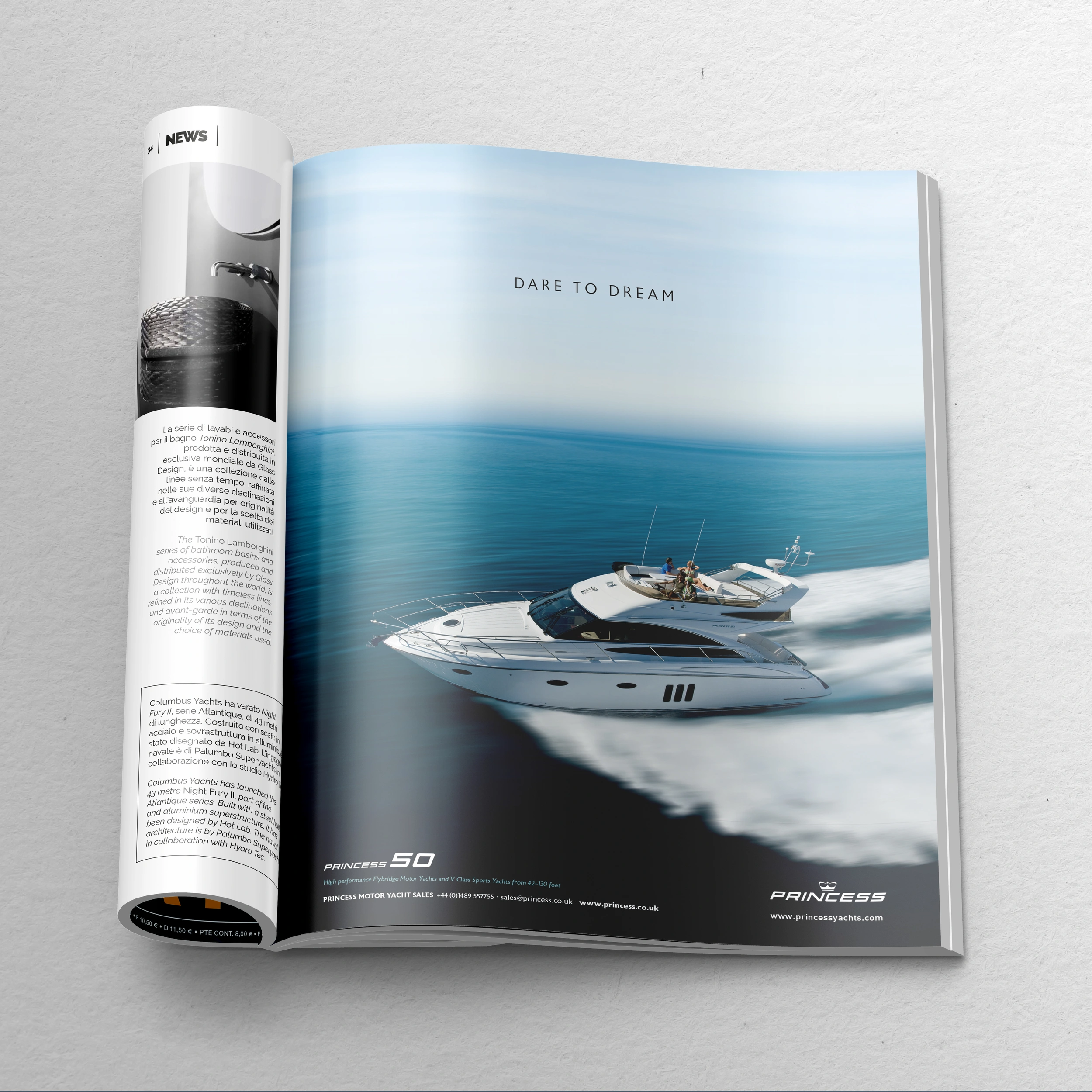 Princess Yachts International Single Page Spread - Lifestyle 11