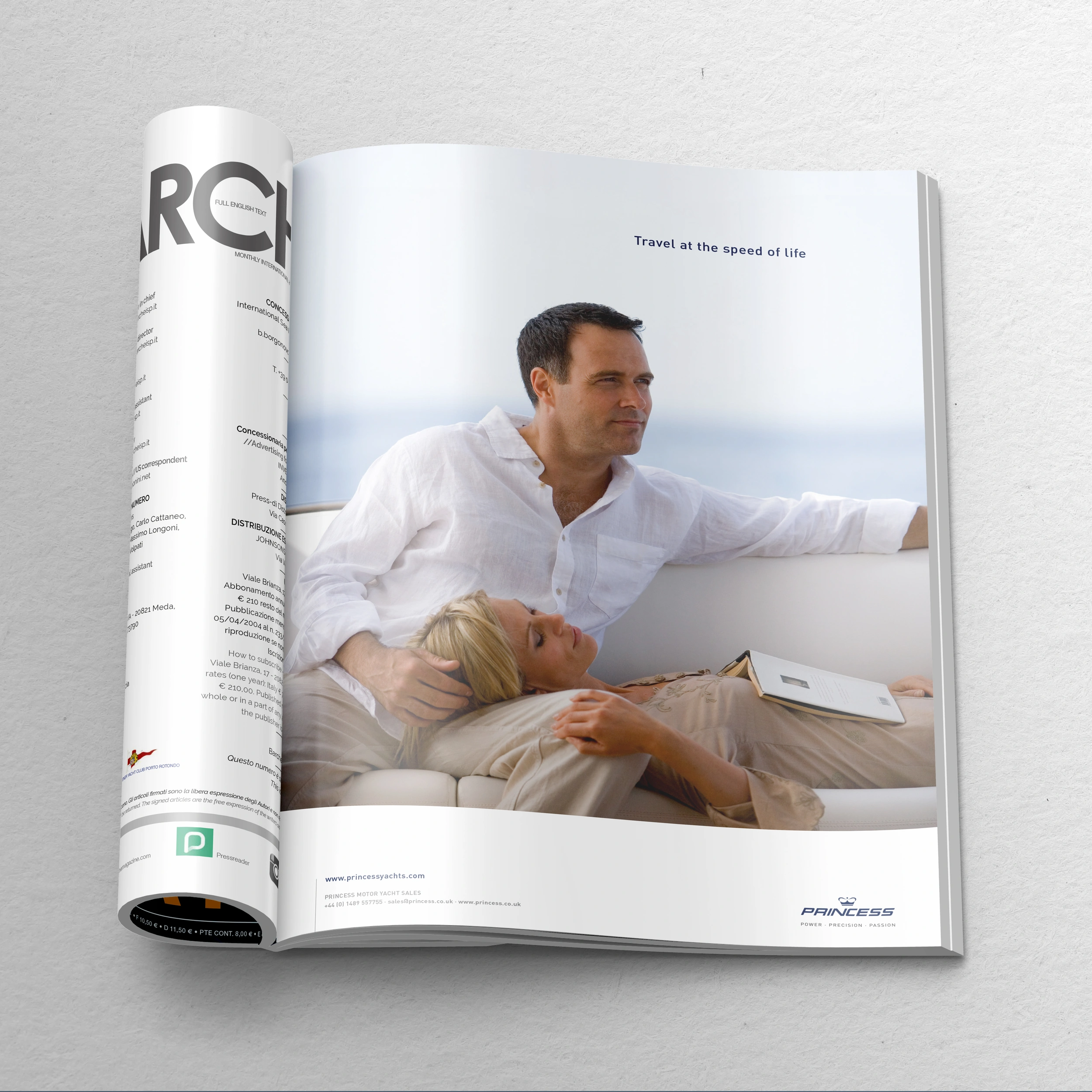 Princess Yachts International Single Page Spread - Lifestyle 7