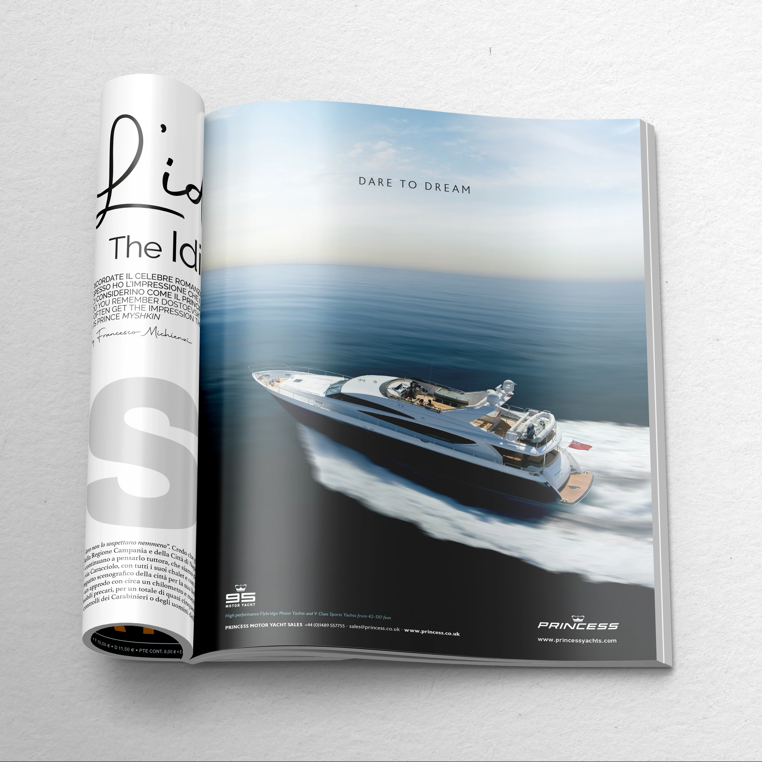 Princess Yachts International magazine advert 95MY