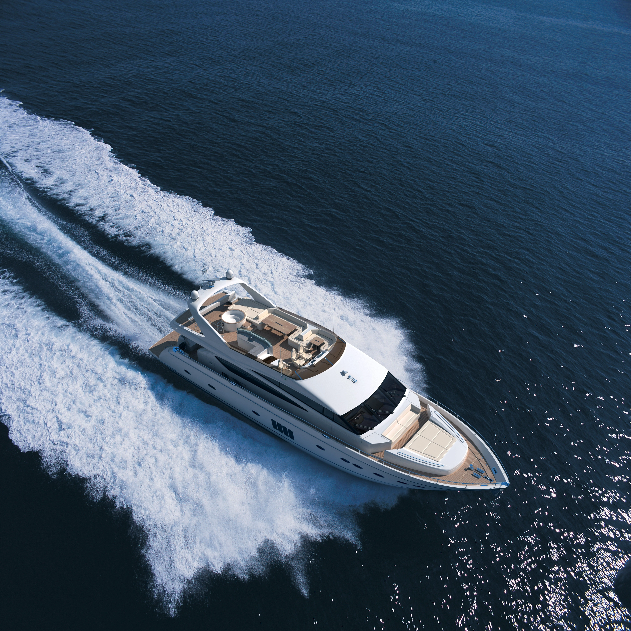 Princess Yachts P85 Exterior View 3 CGI image