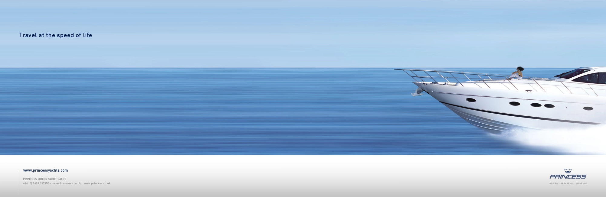 Princess Yachts Travel at the Speed of Life Long Advert