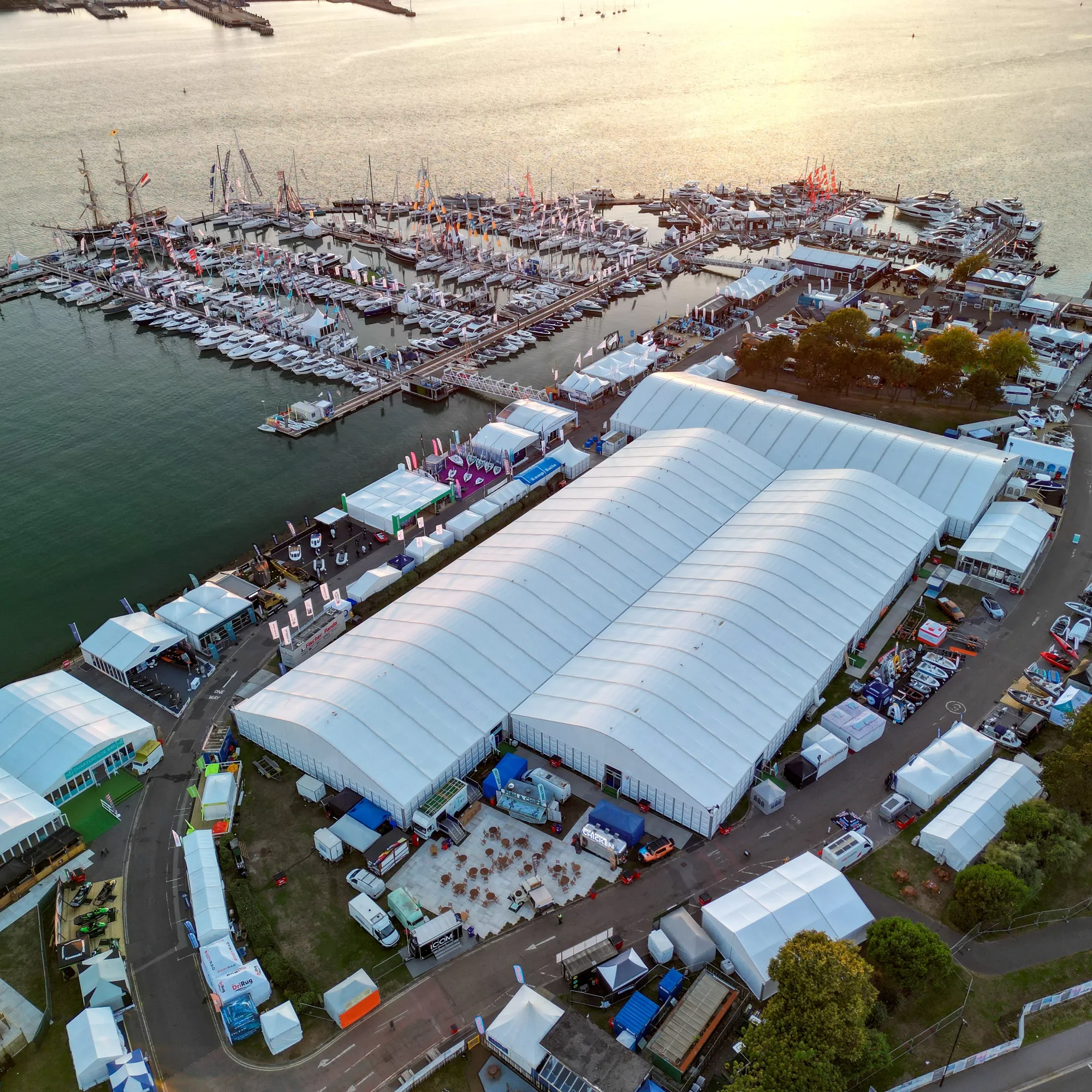 Southampton Boat Show Aerial Image