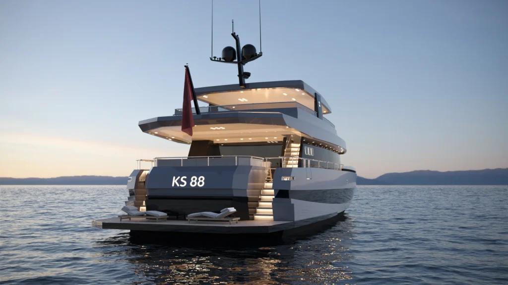 kingship 88 - Rear open superyacht