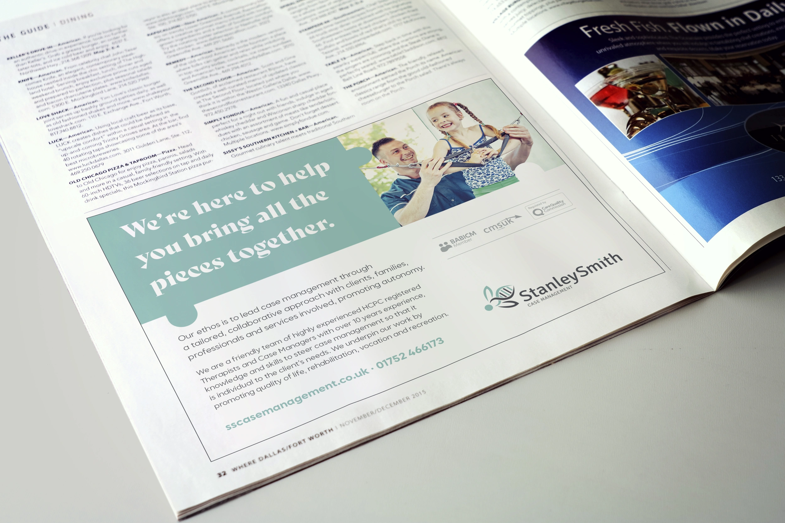 StanleySmith Case Management Half Page Press Advert Design